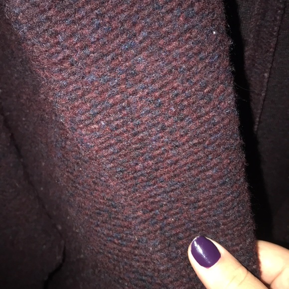 Burgundy H&M coat - Picture 3 of 3
